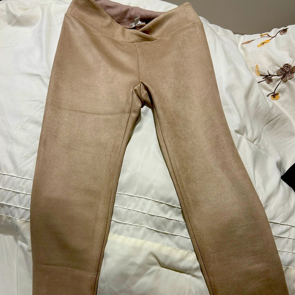 Splendid faux suede leggings